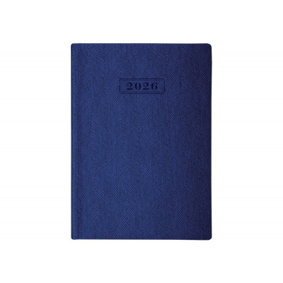 Щоденник датований 2026, TWEED, синій, А5