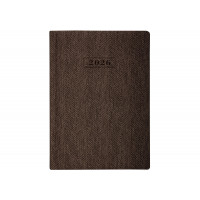 Щоденник датований 2026, TWEED, коричневий, А5