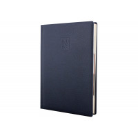 Щоденник датований 2026, ARMONIA, темно-синій, кремовий блок, А5