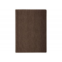 Щоденник недатований, Optima TWEED,  А5, кремовий блок, клітинка, коричневий, А5