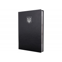 Щоденник датований 2026, NEBRASKA, чорний, тиснення "Герб", А5