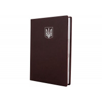 Щоденник датований 2026, NEBRASKA, темно-коричневий, тиснення "Герб", А5