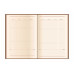 Щоденник недатований Cabinet, Ostrich, коричневий, А5