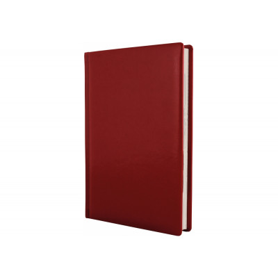 Щоденник недатований, Optima GLOSS, кремовий блок, лінія, червоний, А5