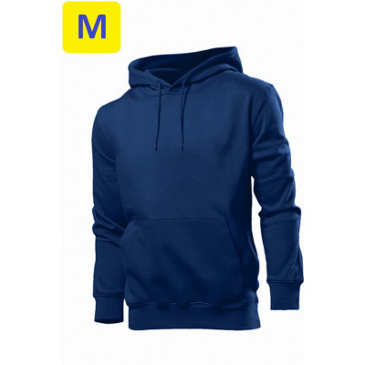 Толстовка мужская ST4100 с капюшоном длинным рукавом 280 g/m², темно-синий