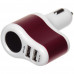 Автомобільний зарядний пристрій 2 порти USB 2.0 + розгалужувач
