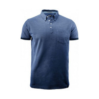 Мужское поло Larkford, воротник Oxford, карман, 250 г/м.кв.100% хлопок Compact