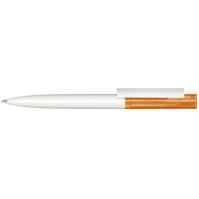 Ручка шариковая Headliner Clear Basic экопластик, белый/оранжевый 151