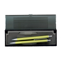 Набор "Brillant-Line" ручка шариковая+мех.карандаш, желтый