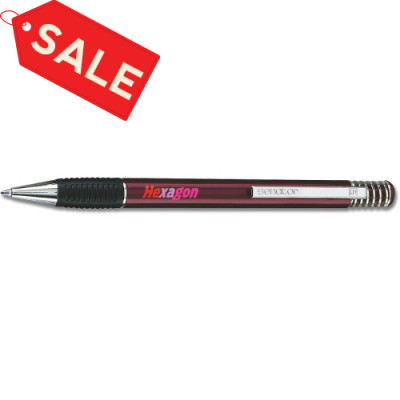 Ручка кулькова "SOFT-SPRING" червона (PMS1817) Ручка кулькова "SOFT-SPRING" червона (PMS1817)