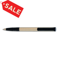 Ручка кулькова "Super-Soft" золото-чорна