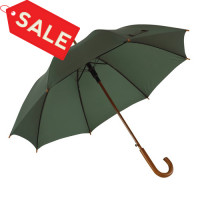 зонт-трость "Boogie" т.зеленый (дерев.ручка) ф103см