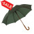 зонт-трость "Boogie" т.зеленый (дерев.ручка) ф103см