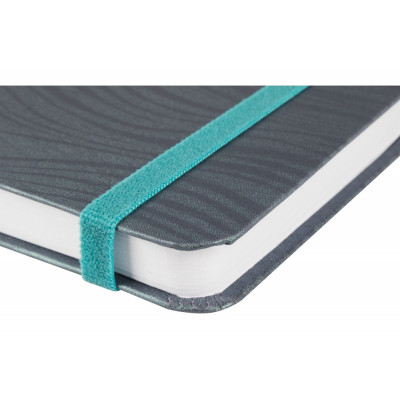 Деловая записная книжка SEA, А5, твердая обложка, резинка, белый блок линия, серый Деловая записная книжка SEA, А5, твердая обложка, резинка, белый блок линия, серый