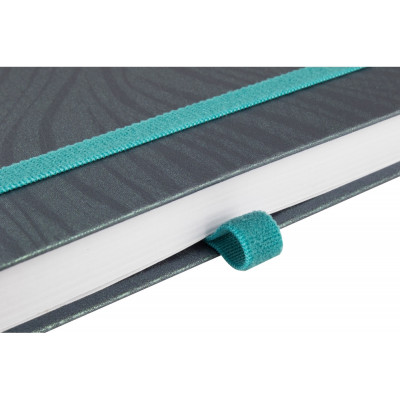 Деловая записная книжка SEA, А5, твердая обложка, резинка, белый блок линия, серый Деловая записная книжка SEA, А5, твердая обложка, резинка, белый блок линия, серый