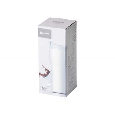 Термокружка металева з присоскою Optima IRON 380 мл, чорна