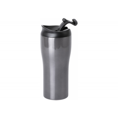 Термокружка металева з присоскою Optima IRON 380 мл, чорна