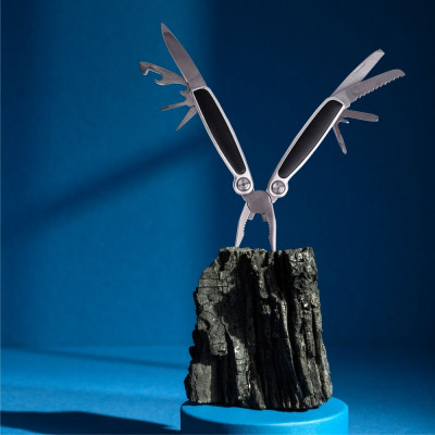 Мультиинструмент 11 функций Bergamo SOLID, 100 мм, в чехле