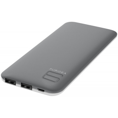 powerbank PURIDEA S4 6000mAh Li-Pol Rubber Grey & White