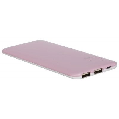 powerbank PURIDEA S4 6000mAh Li-Pol Rubber Pink & White