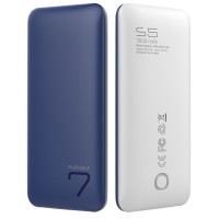 powerbank PURIDEA S5 7000mAh Li-Pol Rubber Blue & White