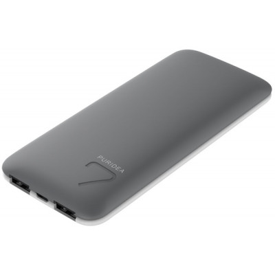 powerbank PURIDEA S5 7000mAh Li-Pol Rubber Grey & White