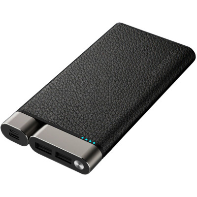 powerbank PURIDEA X01 10000mAh Li-Pol +TYPE-C Leather Black