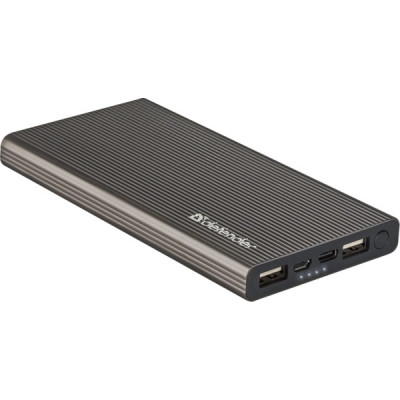 powerbank DEFENDER ExtraLife Fast 10000B Li-pol, 2USB+1TypeC,10000