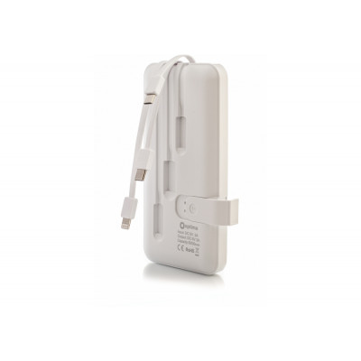 Мобільна батарея (Power Bank) Optima 4100, 10 000 mAh, 2*USB output, 5V 2.1A, колір білий