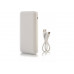 Мобільна батарея (Power Bank) Optima 4100, 10 000 mAh, 2*USB output, 5V 2.1A, колір білий