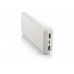 Мобільна батарея (Power Bank) Optima 4107, 20 000 mAh, 2*USB output, 5V 2.1A, колір білий