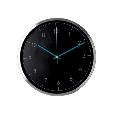 Годинник настінний металевий Optima MODERN, чорний