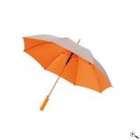 Парасоля тростина автомат JIVE, срібло/помаранчовий, ф103 см