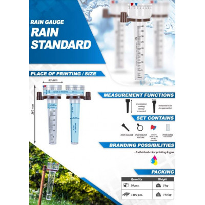 Опадомір STANDARD, шкала українською мовою