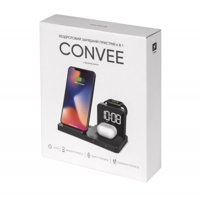 Беспроводное зарядное устройство с часами CONVEE, TM TEG Беспроводное зарядное устройство с часами CONVEE, TM TEG