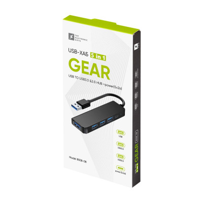 USB-хаб 5 в1 Gear, TM TEG USB-хаб 5 в1 Gear, TM TEG