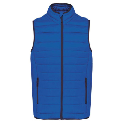 MEN’S LIGHTWEIGHT SLEEVELESS FAKE DOWN JACKET, 4XL
