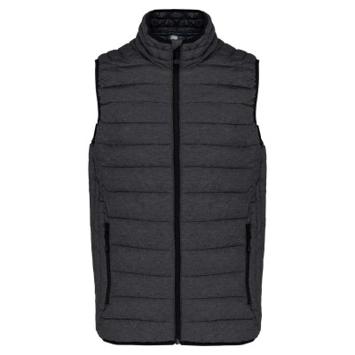 MEN’S LIGHTWEIGHT SLEEVELESS FAKE DOWN JACKET, 4XL