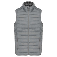 MEN’S LIGHTWEIGHT SLEEVELESS FAKE DOWN JACKET, 4XL
