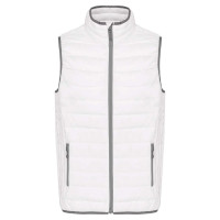 MEN’S LIGHTWEIGHT SLEEVELESS FAKE DOWN JACKET, 4XL