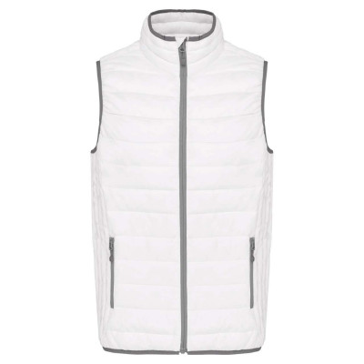 MEN’S LIGHTWEIGHT SLEEVELESS FAKE DOWN JACKET, 4XL