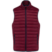MEN’S LIGHTWEIGHT SLEEVELESS FAKE DOWN JACKET, 4XL
