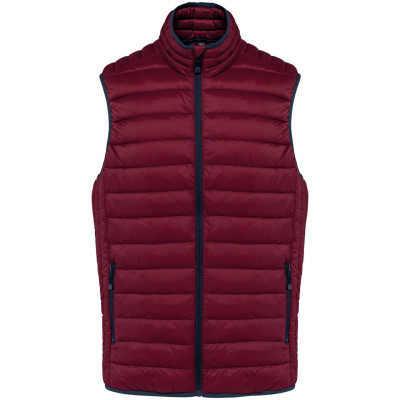 MEN’S LIGHTWEIGHT SLEEVELESS FAKE DOWN JACKET, 4XL