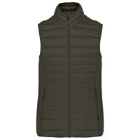 LADIES` LIGHTWEIGHT SLEEVELESS FAKE DOWN JACKET, XXL