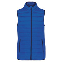LADIES` LIGHTWEIGHT SLEEVELESS FAKE DOWN JACKET, XXL