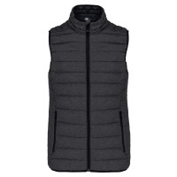LADIES` LIGHTWEIGHT SLEEVELESS FAKE DOWN JACKET, XXL
