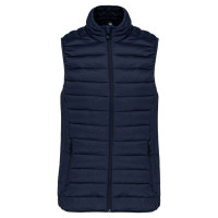 LADIES` LIGHTWEIGHT SLEEVELESS FAKE DOWN JACKET, XXL