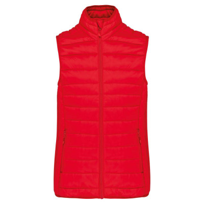 LADIES` LIGHTWEIGHT SLEEVELESS FAKE DOWN JACKET, XXL