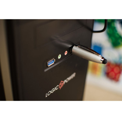 Ручка-стилус 'МеморіПен' 128 Гб металева поворотна