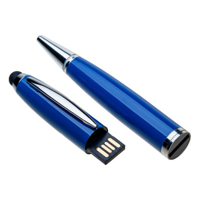 Ручка-стилус 'МеморіПен' 128 Гб металева поворотна